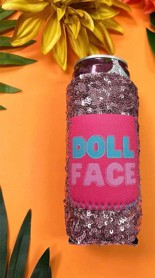 DOLL FACE CAN COOLER