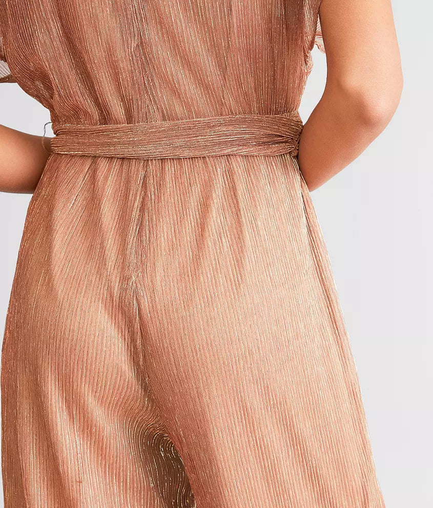 Rose Gold Girl Metallic Jumpsuit