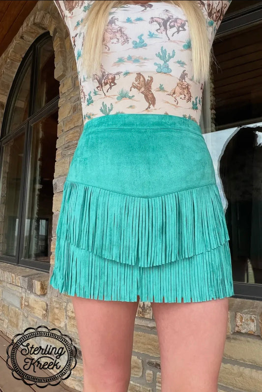 Forth worth Fringe skirt